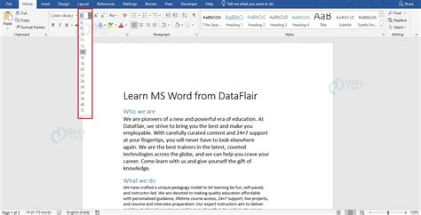 Formatting Text In Word Customguide Off