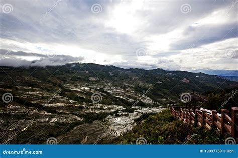 Yunnan Rice-paddy Terracing Stock Image - Image of water, color: 19937759