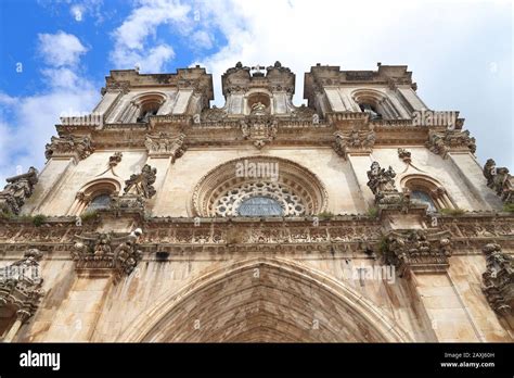 Alcobaca Monastery, Portugal. Medieval gothic architecture in Portugal ...