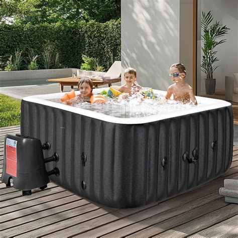 Amazon Naizea Inflatable Hot Tub Outdoor Hot Tubs To Person Portable Blow Up Spa