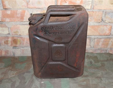 Original Ww German Army Jerrycan Kraftstoff Fuel Container L