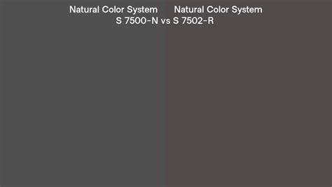 Natural Color System S 7500 N Vs S 7502 R Side By Side Comparison