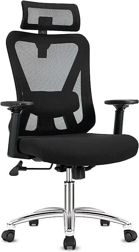 Durrafy Ergonomic Office Chair Desk Chair With Headrest Lumbar