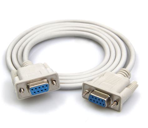 RS232 DB9 9Pin Serial Port Cable Female To Female 1 5m