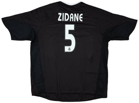 2004 05 Real Madrid Away Shirt Zidane 5 XL