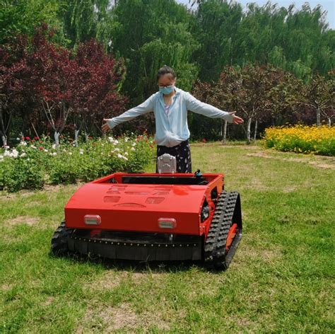 Wholesale Electric Remote Control Lawn Mower Rechargeable Crawler Mower Multitude Value Project