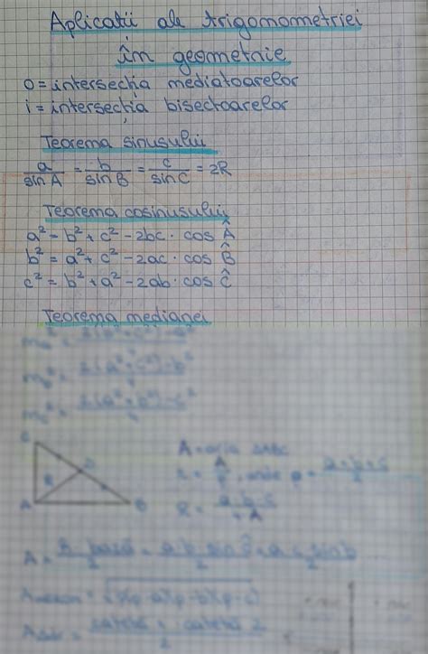 Solution Aplicatii Ale Trigonometriei In Geometrie Studypool