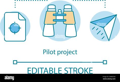 Pilot Project Concept Icon Startup Project Start Paper Airplane