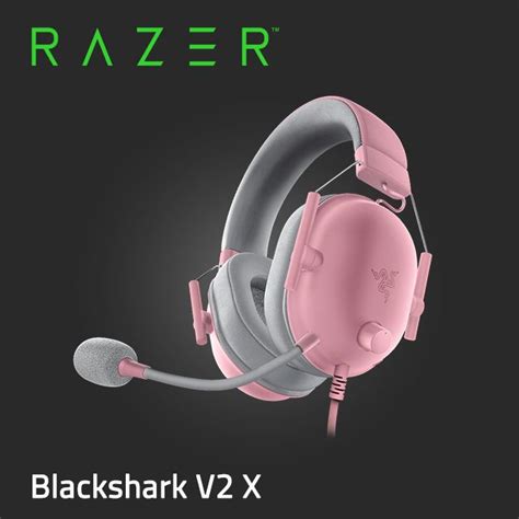 Razer 雷蛇 Blackshark V2 X 黑鯊 V2 X 耳機麥克風粉晶 Pchome 24h購物