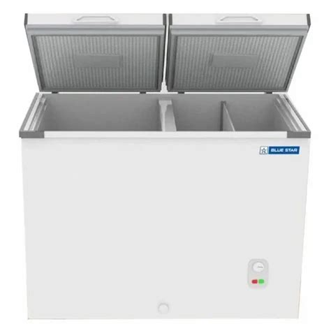 Medium White Blue Star Chfdd Mgpw Chest Freezer Top Open Door