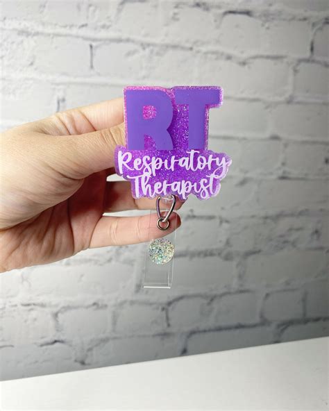 Respiratory Therapist Rt Badge Reel Respiratory Therapist Badge