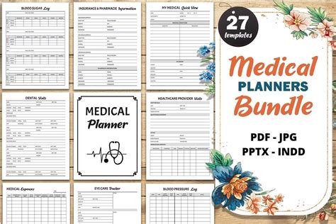 Medical Planners Bundle KDP Template Graphic By Fayne Creative Fabrica