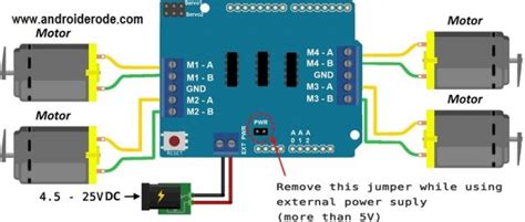 L293d Motor Driver Shield And Arduino