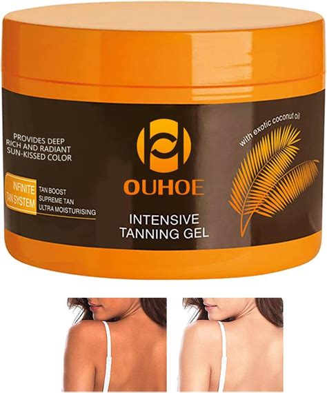 Intensive Tanning Gel 150ml Tanning Accelerator Cream Brown Tanning Gel Carrot Oil Body