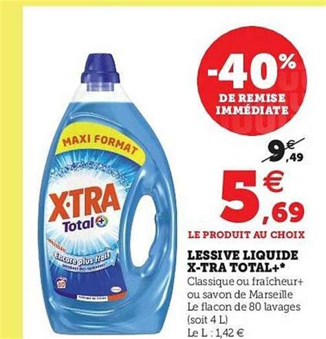 Promo Lessive Liquide X Tra Total Chez U Express Icatalogue Fr