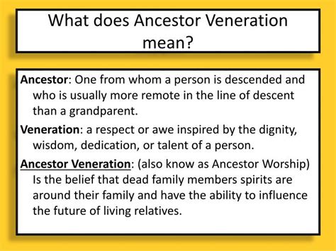 PPT - Ancestor Veneration in East Asia PowerPoint Presentation - ID:5618160