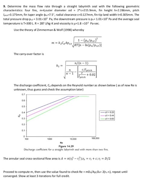 Solved 9 Determine The Mass Flow Rate Through A Straight