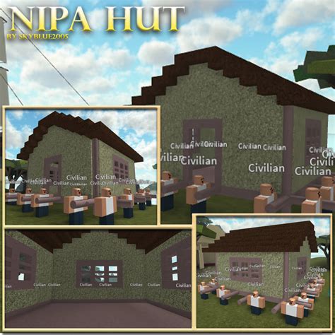 Roblox Model 412 Nipa Hut By Skyblue2005 On Deviantart