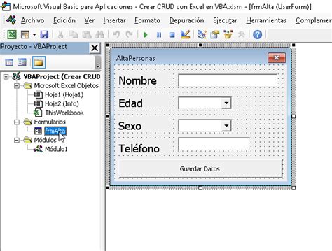 Como Crear Un CRUD En Excel Con VBA Segunda Parte Cable Naranja