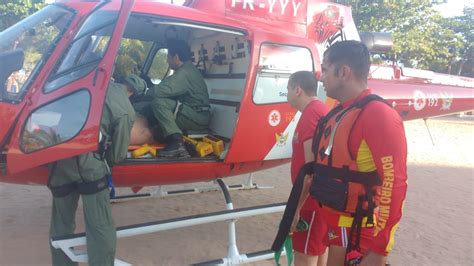 Bombeiro de folga resgata vítima de afogamento na Praia de Sonho Verde