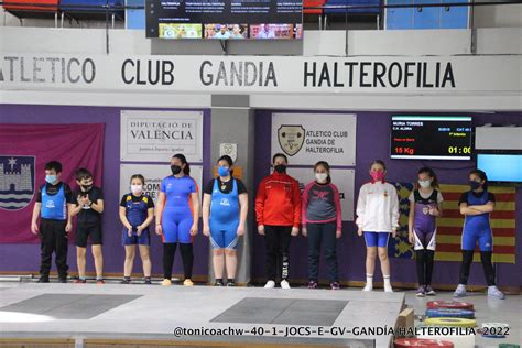 I JORNADA DE JOCS ESPORTIUS COMUNIDAD VALENCIANA Club Halterofília Alzira