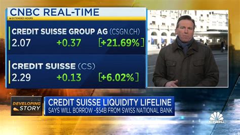 Credit Suisse Shares Soared After The Bank Said It Will Borrow Up To