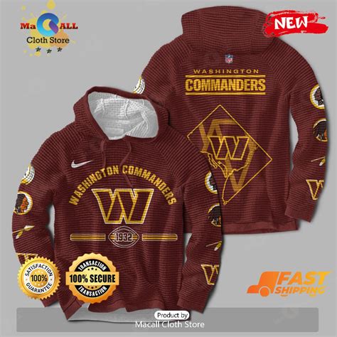 Hot Washington Commanders Nfl City Hoodie Sweatshirt 3d Sports Ts Macall Cloth Store