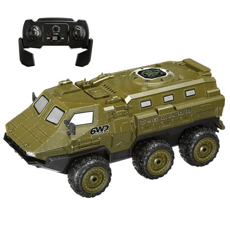 Amewi RC Militär Fahrzeug V Guard 6WD 1 16 RTR oliv inkl Beleuchtung