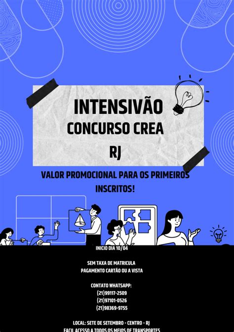 Preparatório para o concurso CREA RJ nivel médio em Rio de Janeiro Sympla