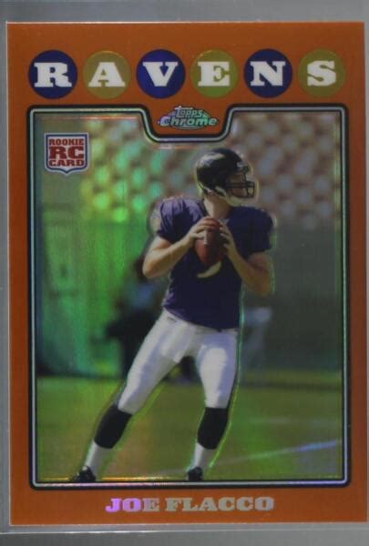 2008 Topps Chrome Copper Refractor TC170 Joe Flacco 425 RC For