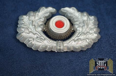 Smgm Heer Visor Wreath Cockade War Relics Buyers And Sellers Of