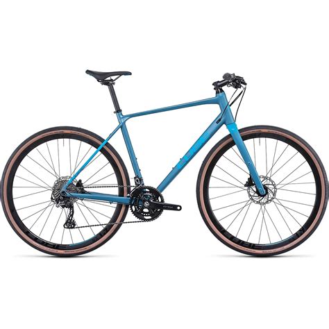 Cube Sl Road Race Flat Bar Bike 2022 Blue Blue Cube Us