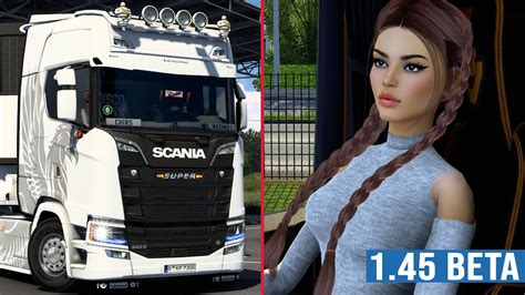 Ets2 1 45 Scania 520s V8 Eine Neue Frau Im Truck I Girls Pack [2185