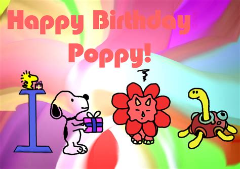 Happy Birthday Poppy Card by lunar-kai-rui on DeviantArt