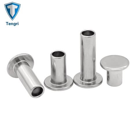 Industrial Stainless Steel Tubular Semi Tubular Rivets Semi Tubular