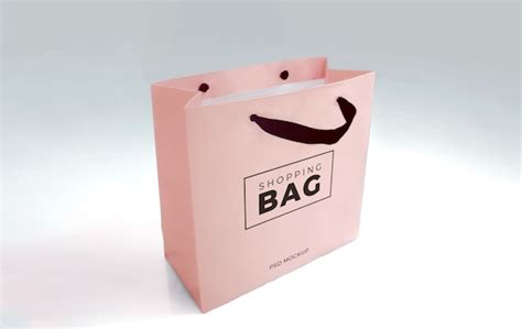 Mod Le De Maquette De Sac En Papier Commercial R Aliste Psd Premium