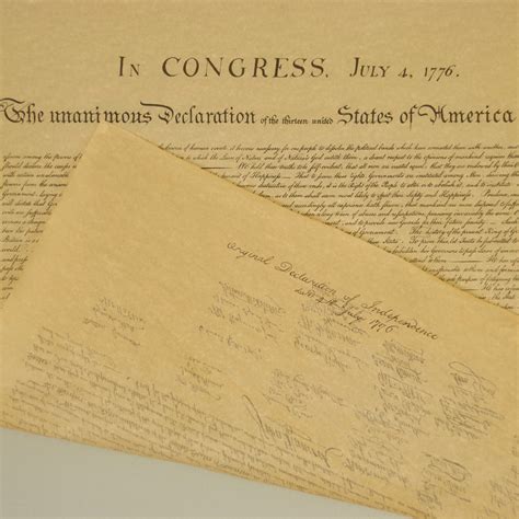 Declaration Of Independence Full Size Reproduction