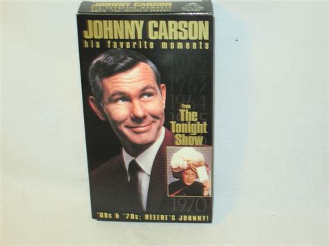 Vhs Johnny Carson His Favorite Moments From The Tonight Show 1960s