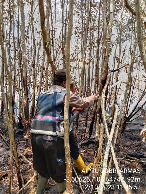 Pemadaman Kebakaran Hutan Kebun Dan Lahan Di Kabupaten Oki Tahun