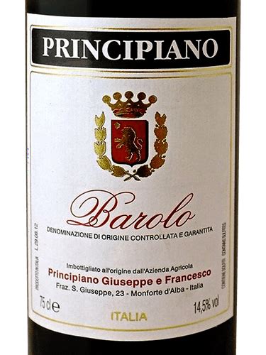 Principiano Giuseppe E Francesco Barolo Vivino