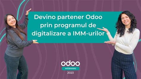 Devino Partener Odoo Prin Programul De Digitalizare A Imm Urilor