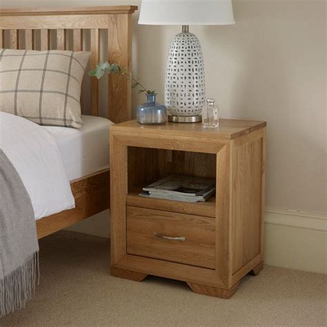 The Bevel Natural Solid Oak Bedside Table Is A Versatile Unit Which Is Designed To Provide Extra