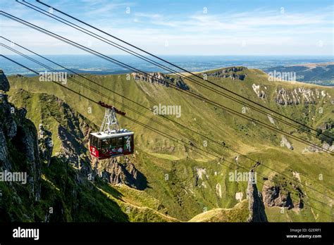 Le Mont Dore Cable Railway To The Sancy Summit Auvergne Volcanoes