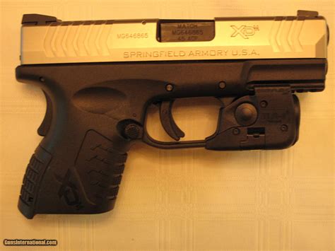 Springfield Xdm 45 Acp 3 8 Inch With Streamlight Tlr 6 Red Laser Light Combination Unit