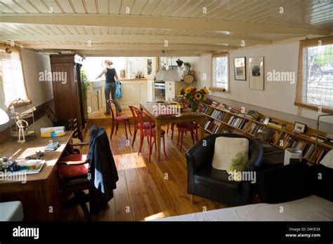 Amsterdam, Netherlands, the interior of a houseboat Stock Photo - Alamy