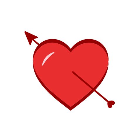 Free Red Heart With Arrow Clipart Template - Edit Online & Download | Template.net