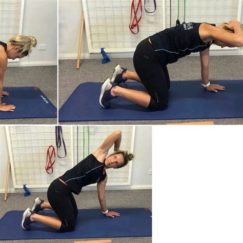 Thoracic Spine Rotation With Reach By Piotr Chopcian Exercise How To