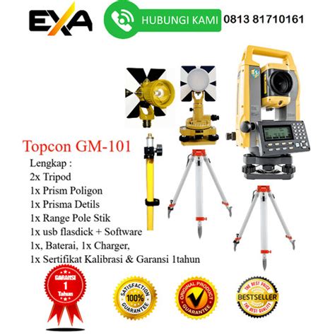 Jual Topcon Gm Total Station Topcon Gm Garansi Tahun