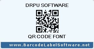 Qr Code D Barcode Font Generated By Drpu Barcode Generator Software