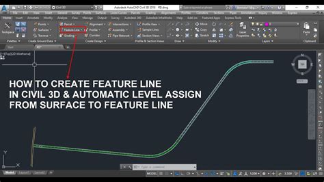 How To Create Feature Line In Civil 3D Automatic Level Creation From